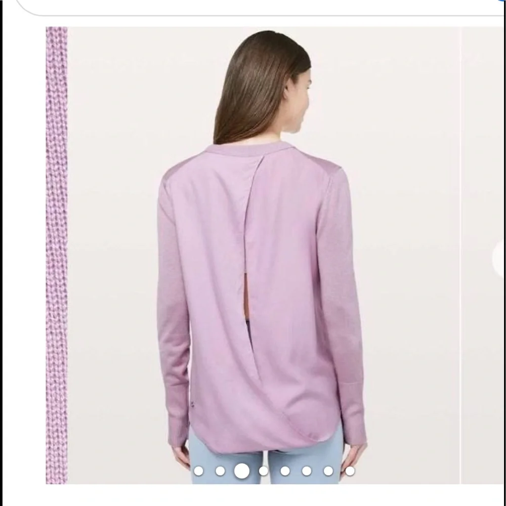 Lululemon still at ease open back sweater - Picture 2 of 6